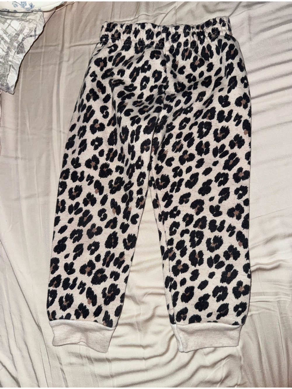 Leopard Print Sweatpants 2T- Black, Cream & Brown